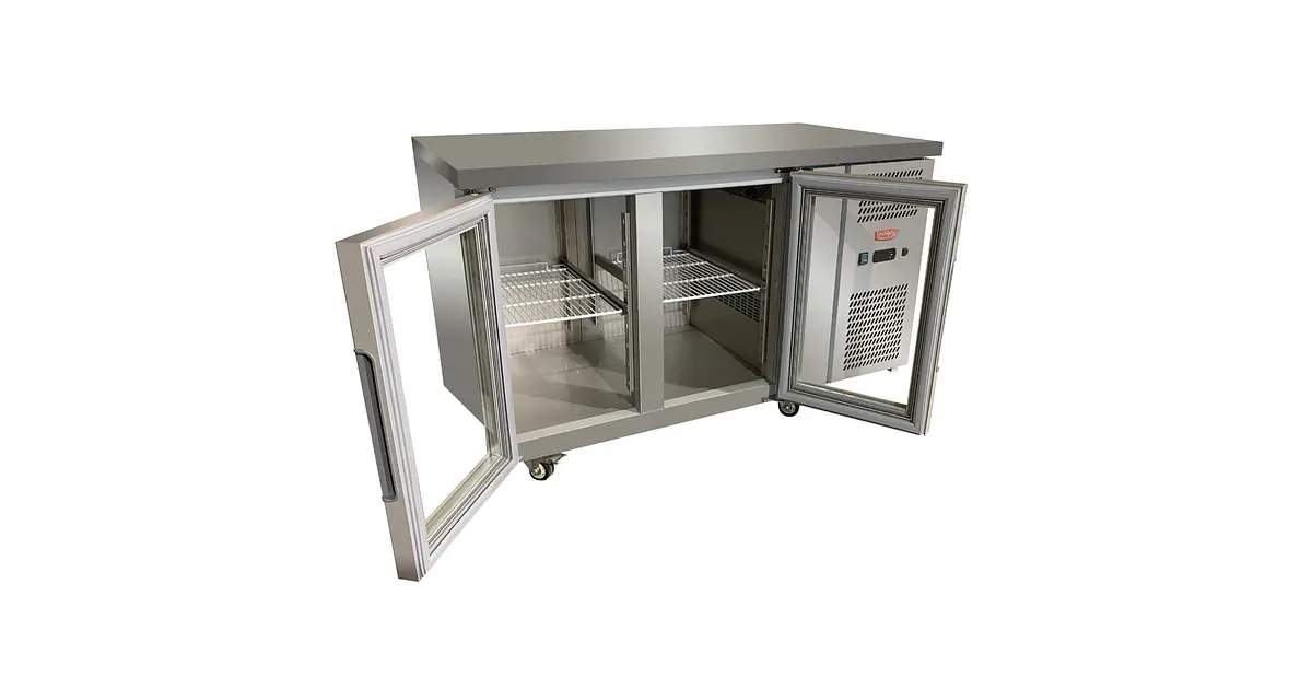 MESON BAJO REFRIGERADO 2 P. VIDRO / ABAT. - Retaildigital.cl