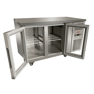 MESON BAJO REFRIGERADO 2 P. VIDRO / ABAT.