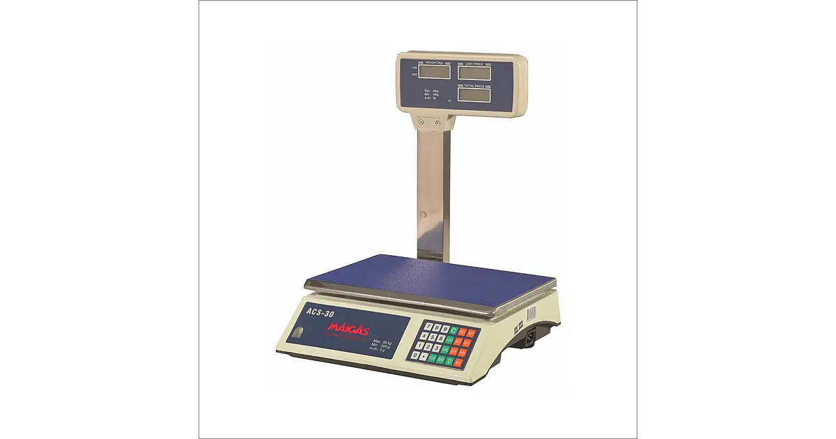 Balanza Electronica 30 KG. Visor lateral - Retaildigital.cl