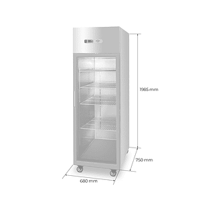 Congelador A.I.  1 puerta de vidrio 500 lt