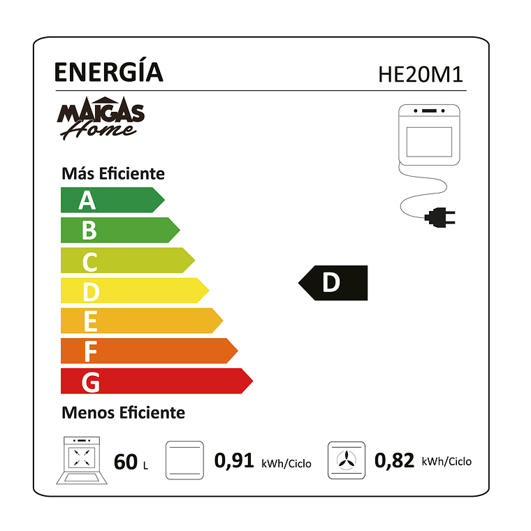 HORNO EMPOTRABLE ELECTRICO (7NM20M1) 6