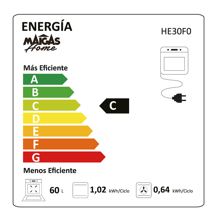 HORNO EMPOTRABLE ELECTRICO (7NM30F0) 6