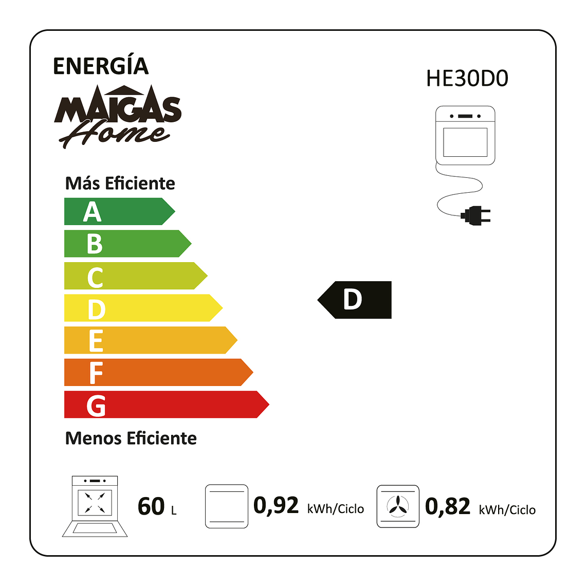 HORNO EMPOTRABLE ELECTRICO (7NM30T0) 6