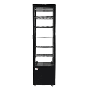 Vitrina pastelera vertical 288 lt. Negra