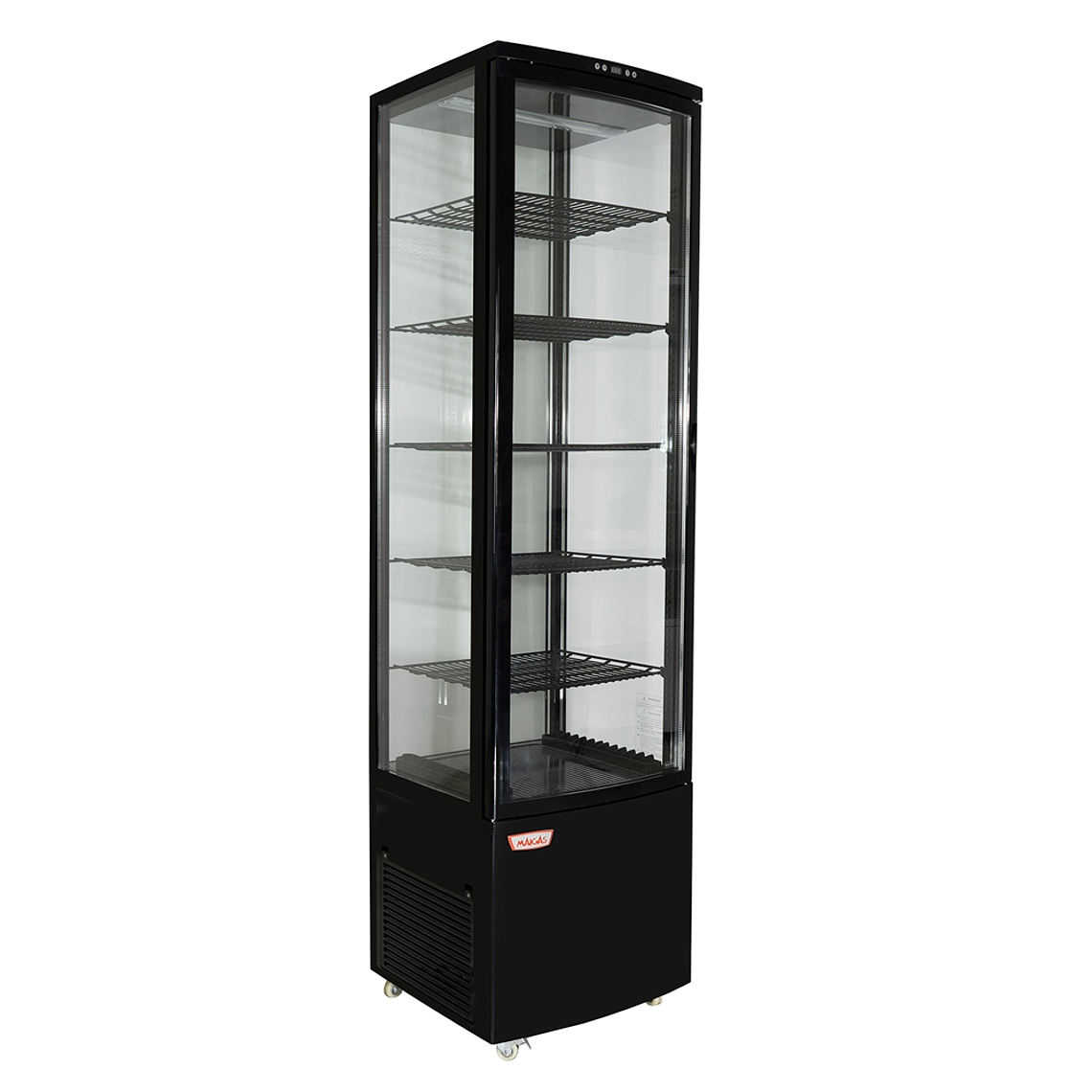 Vitrina pastelera vertical 288 lt. Negra 3