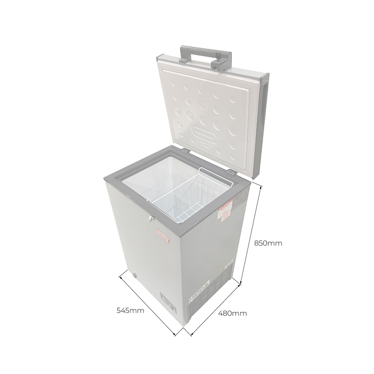 CONGELADOR DUAL 100 LTS. GRIS 2