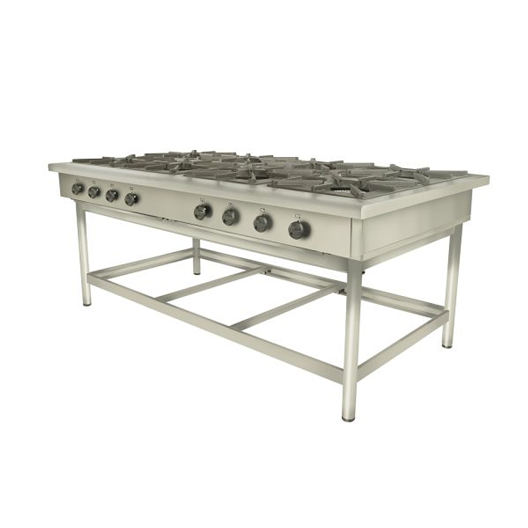 Anafe 8 parrillas 35x35 cm. GN 1