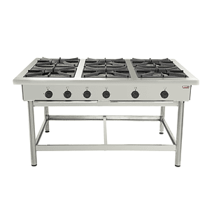 Anafe 6 parrillas 43x43 cm. GLP