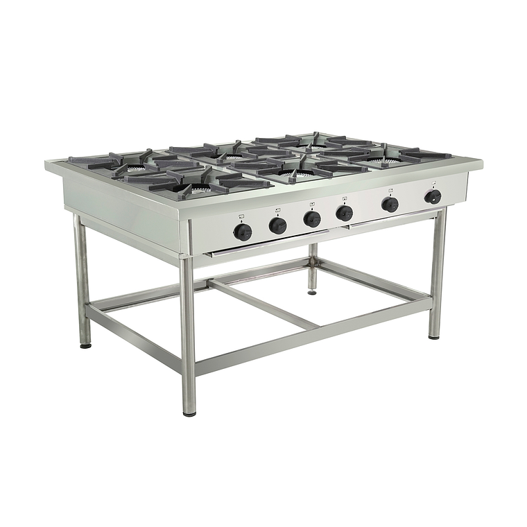 Anafe 6 parrillas 43x43 cm. GLP 3