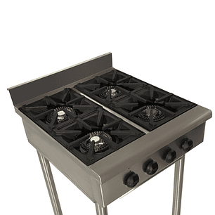 Anafe 4 parrillas 30x30 cm. GLP