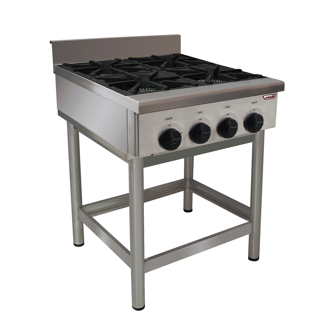 Anafe 4 parrillas 30x30 cm. GLP 2