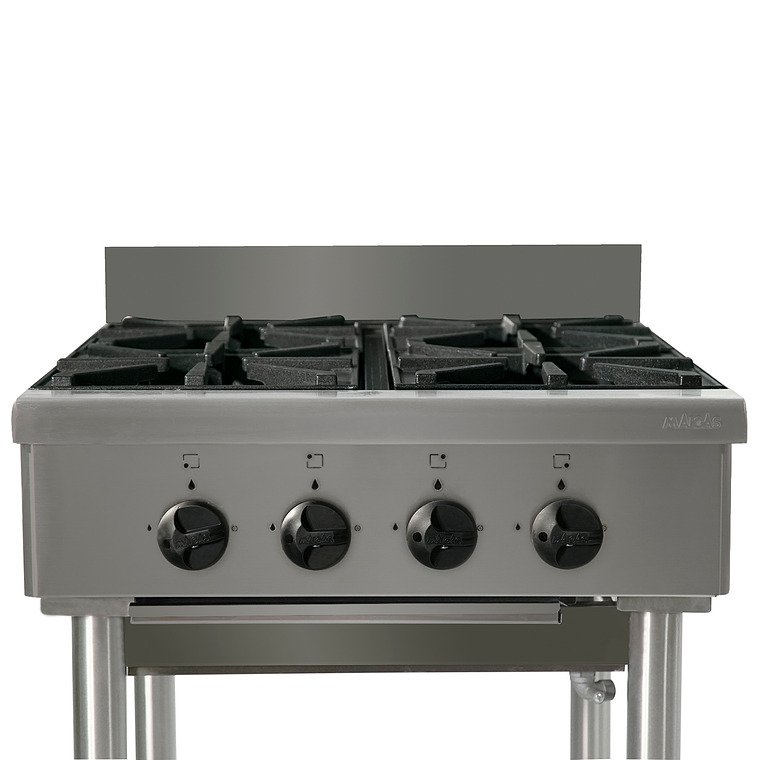 Anafe 4 parrillas 30x30 cm. GLP 3