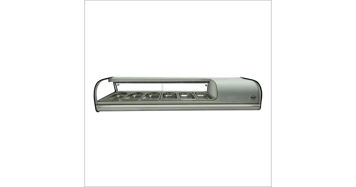 Vitrina de sushi 1520x420x300mm - Retaildigital.cl