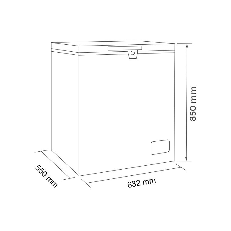 Congelador dual tapa dura 145 LT 3