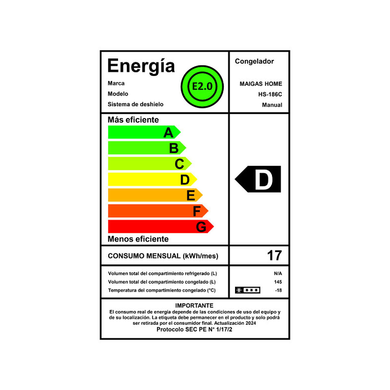 Congelador dual tapa dura 145 LT 6