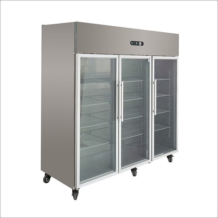 Refrigerador A.I.  3 puertas de vidrio  1500 lt 2