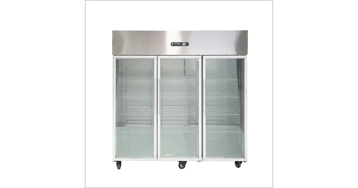 Refrigerador A.I.  3 puertas de vidrio  1500 lt - Retaildigital.cl