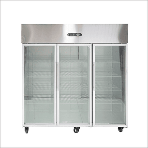 Refrigerador A.I.  3 puertas de vidrio  1500 lt