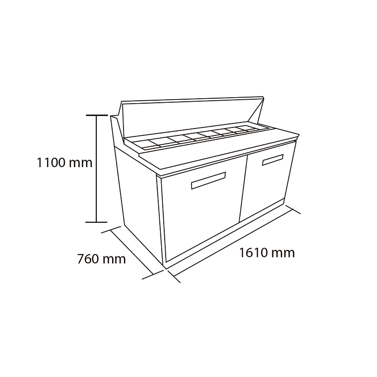 Mesa de preparacion 425 Lt 4