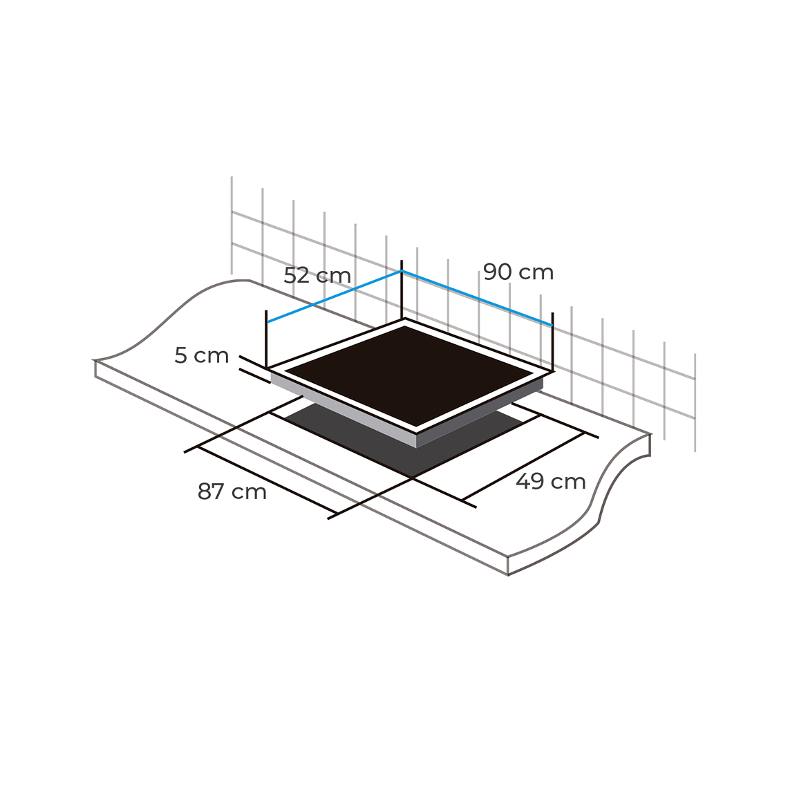 ENCIMERA VITROCERAMICA 5 QUEMADORES DELUXE 5