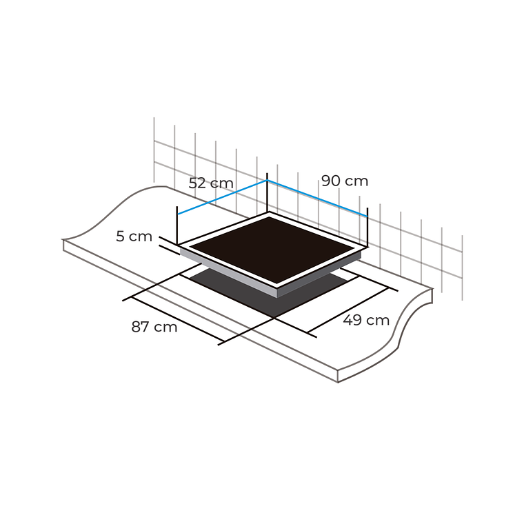 ENCIMERA VITROCERAMICA 5 QUEMADORES DELUXE 5
