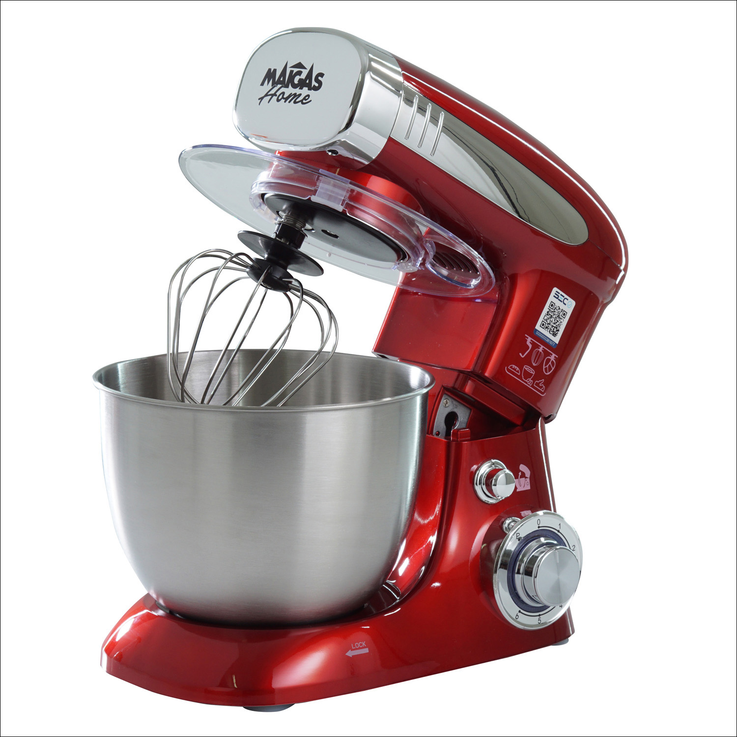Batidora  4 LT. ( Color Rojo Metalico ) - Retaildigital.cl
