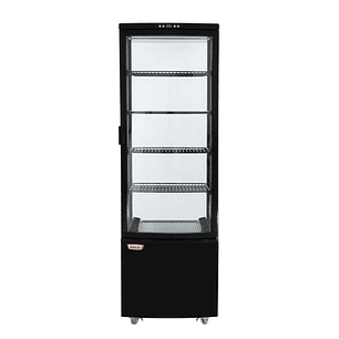 Vitrina pastelera vertical 218 lt negra