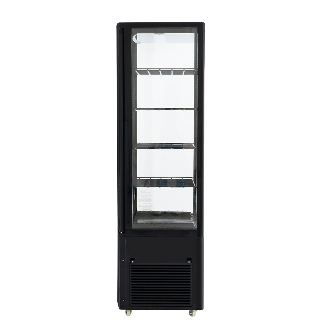 Vitrina pastelera vertical 218 lt negra 3