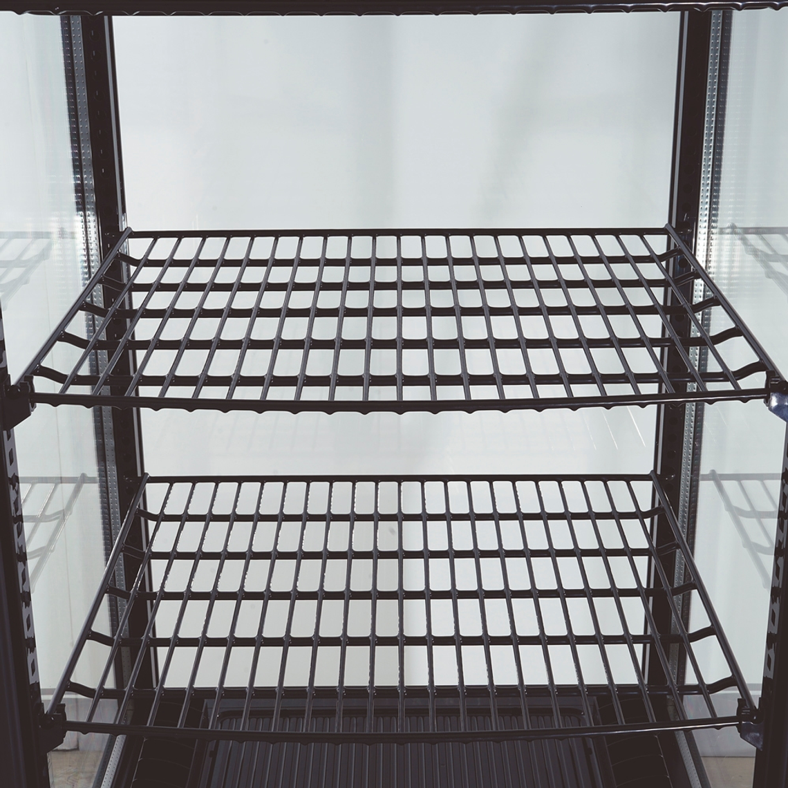 Vitrina pastelera vertical 218 lt negra 5