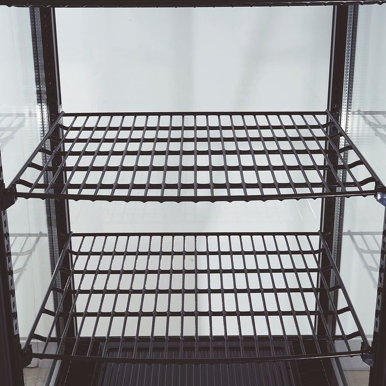 Vitrina pastelera vertical 218 lt negra 5