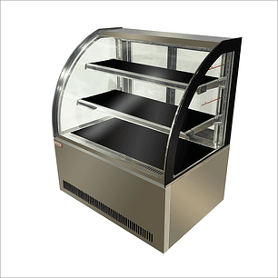 Vitrina pastelera curva 1000x750x1200mm