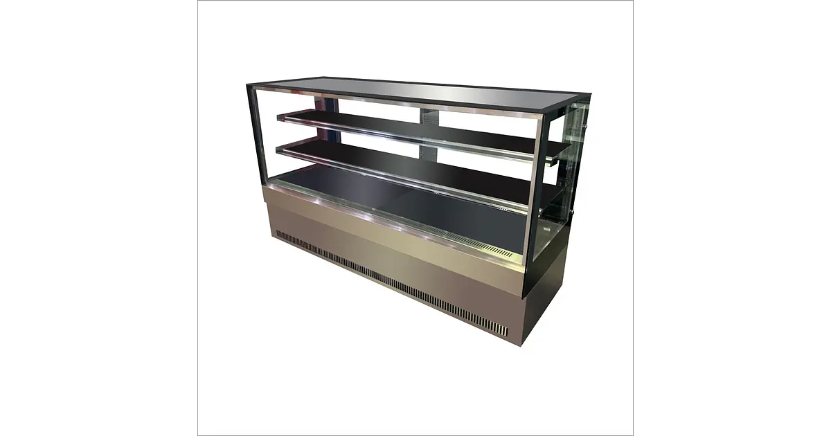 Vitrina pastelera recta 2000x730x1230mm - Retaildigital.cl