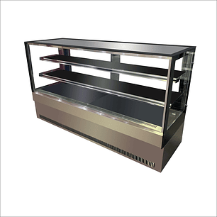 Vitrina pastelera recta 2000x730x1230mm