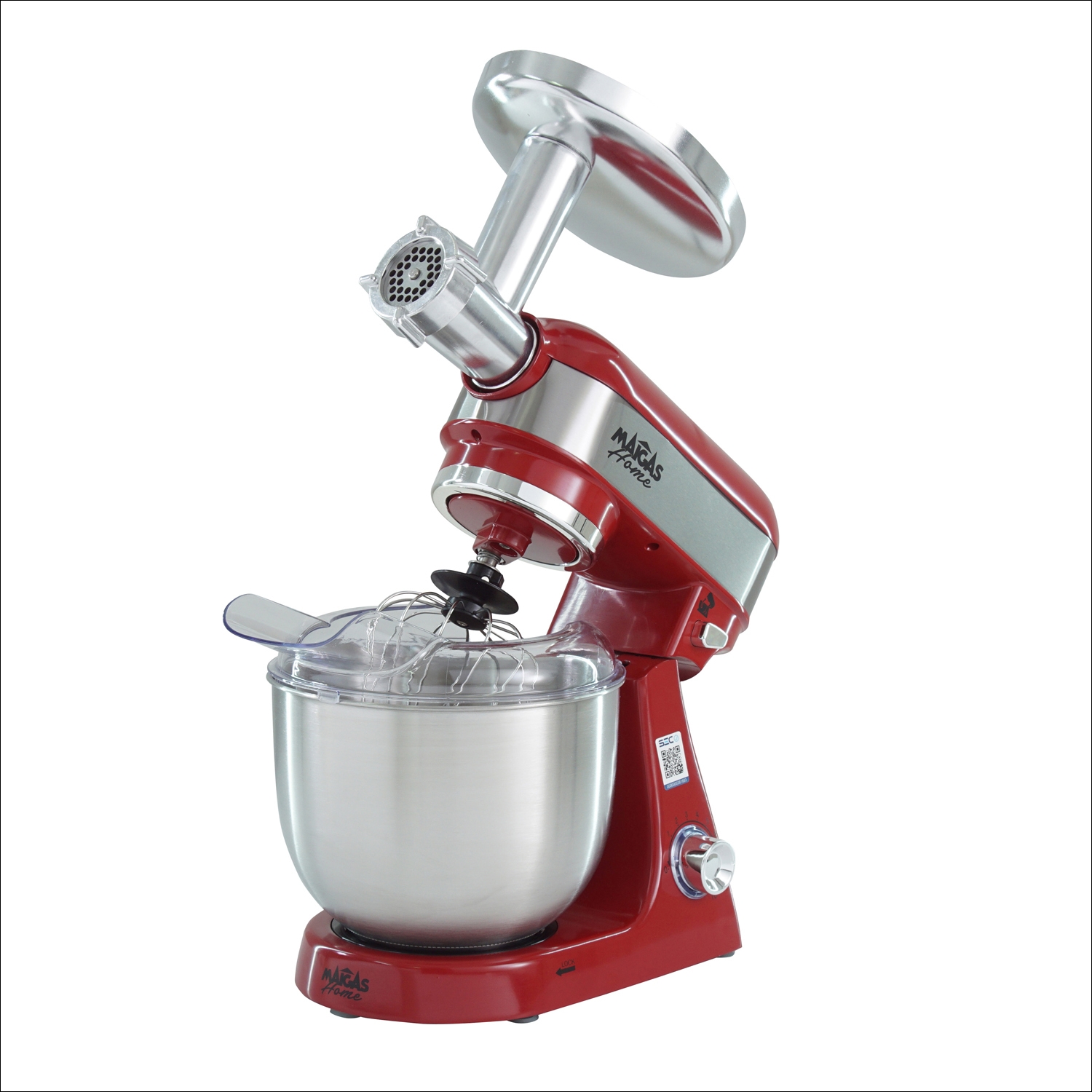 Batidora 5 LT. + Molino de Carne  ( Color Rojo ) - Retaildigital.cl