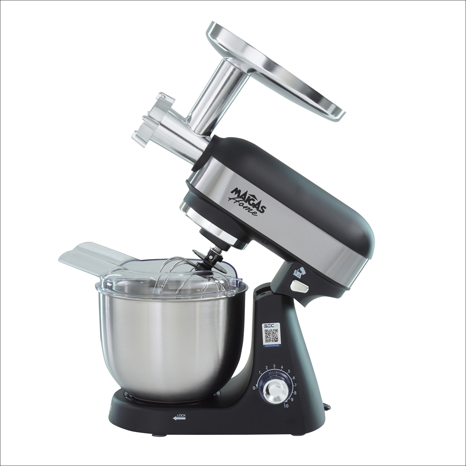 Batidora 5 LT. + Molino de Carne  ( Color Negro ) - Retaildigital.cl