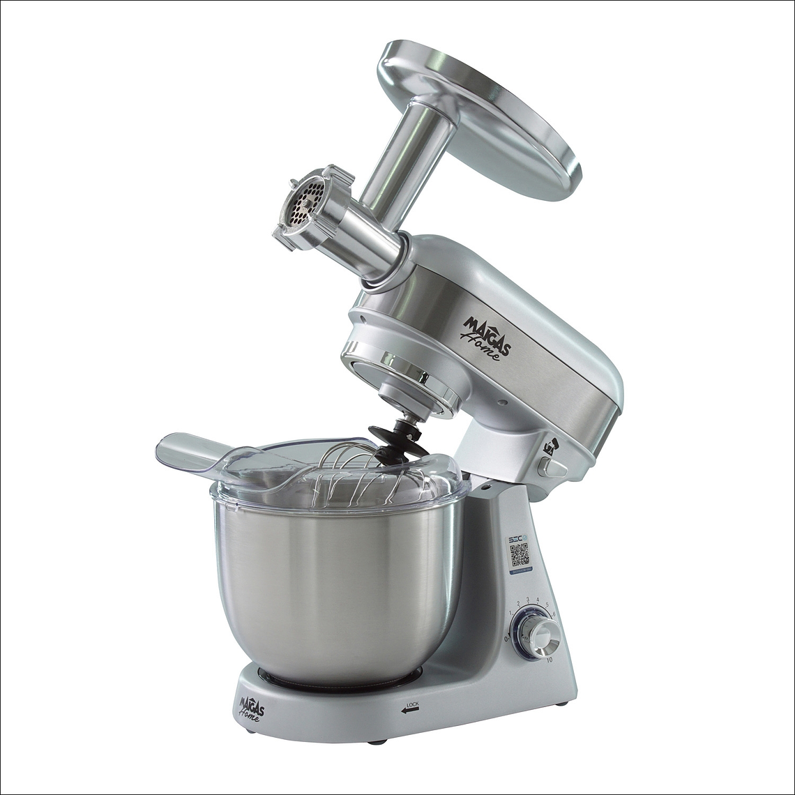 Batidora 5 LT. + Molino de Carne  ( Color Silver ) 2