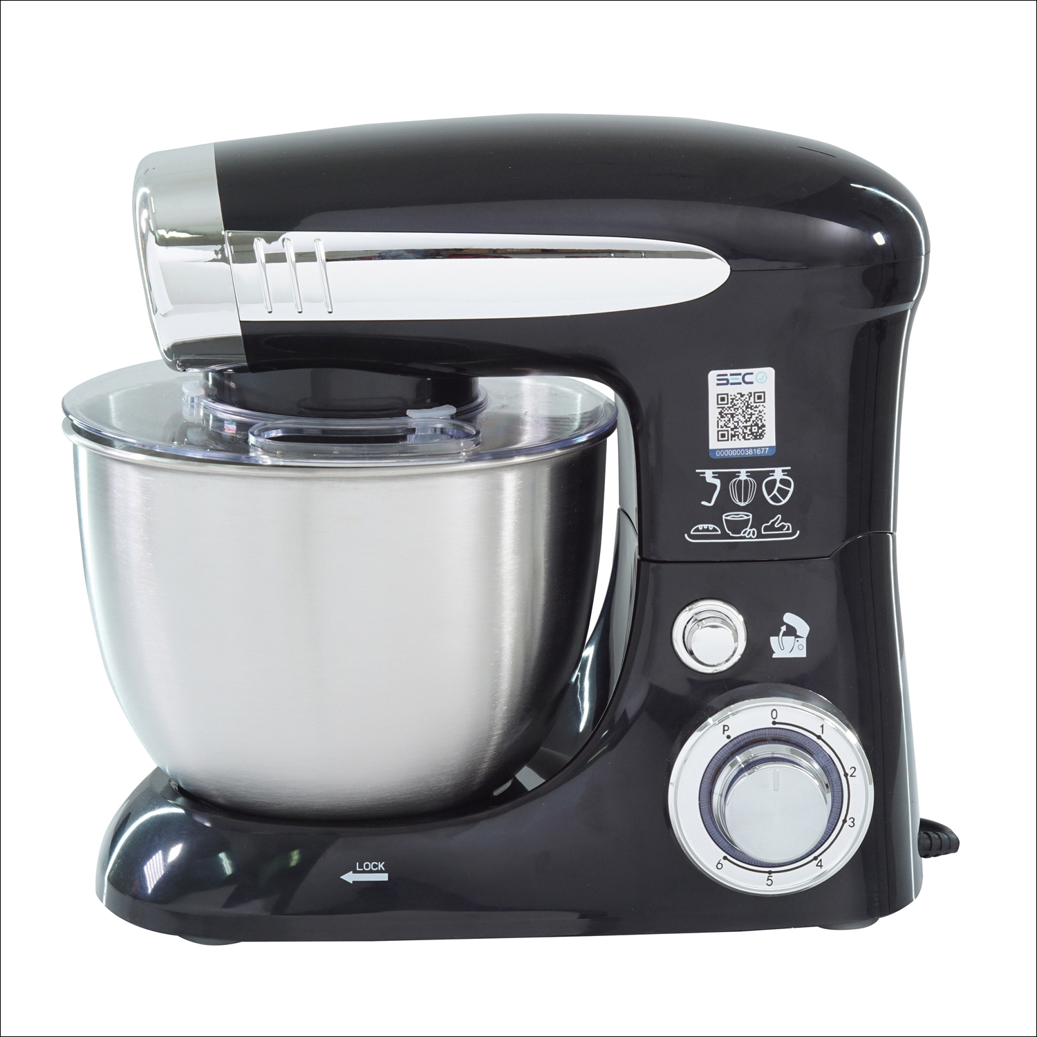 Batidora 4 LT. ( Color Negro )
