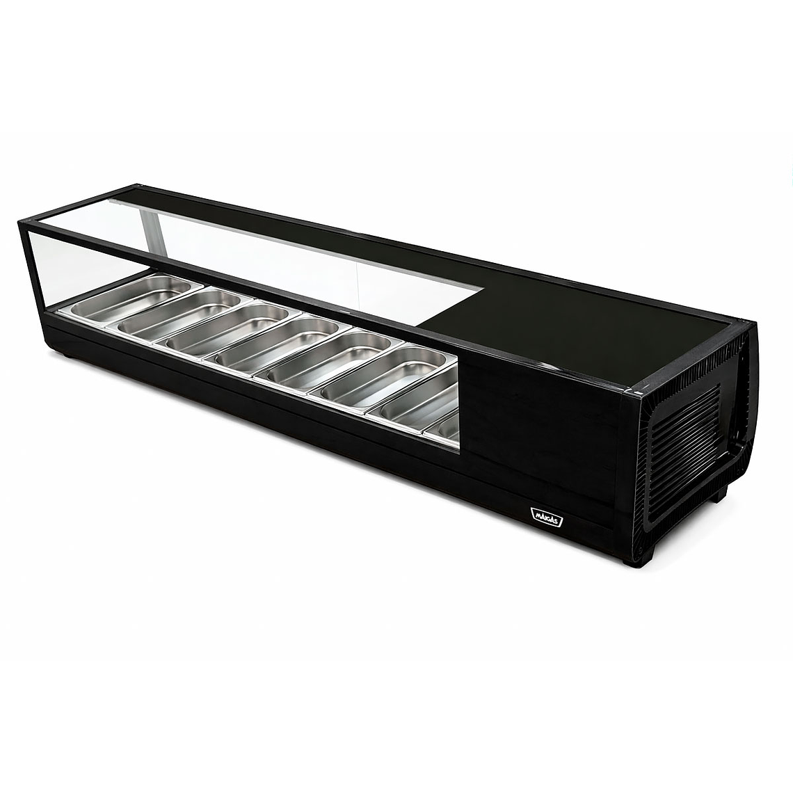 Vitrina de Sushi Recta 1529 mm. Negra 2