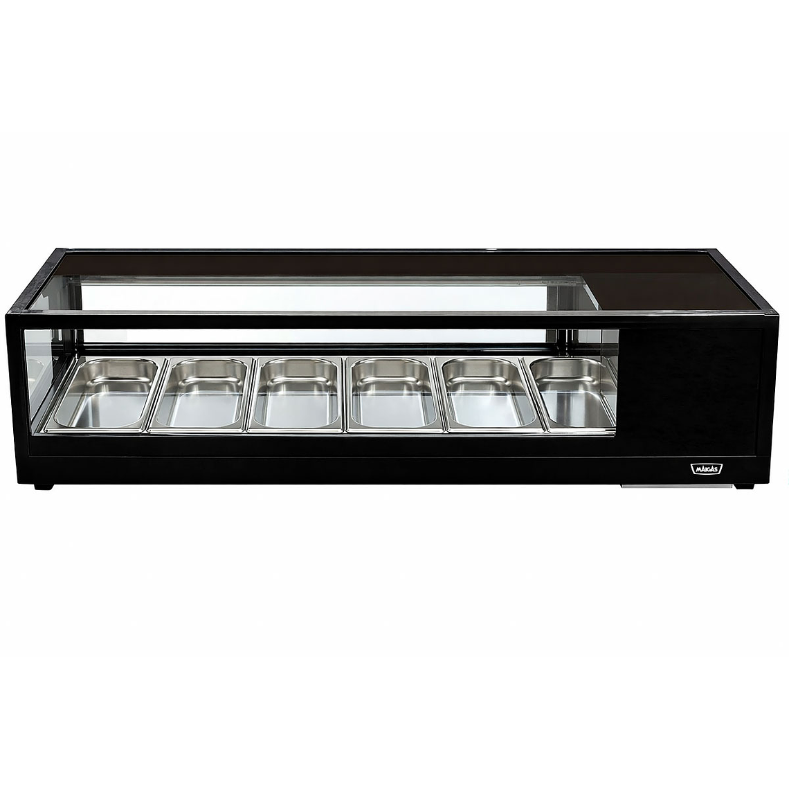 Vitrina de Sushi Recta 1529 mm. Negra 1