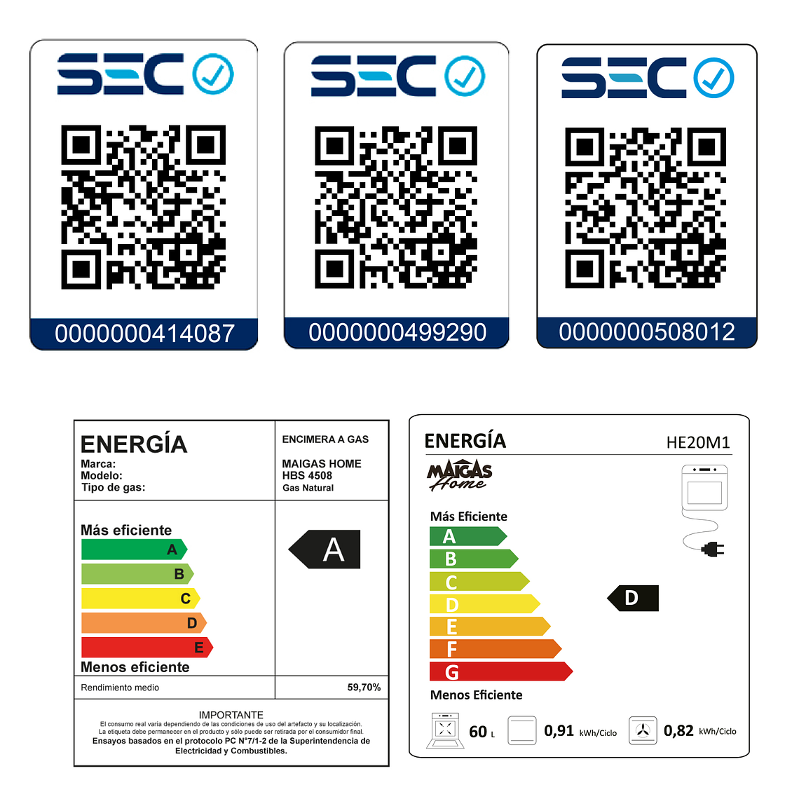 Kit Horno 60 litros con spiedo + Encimera a gas 4 quemadores + Campana retráctil	 7