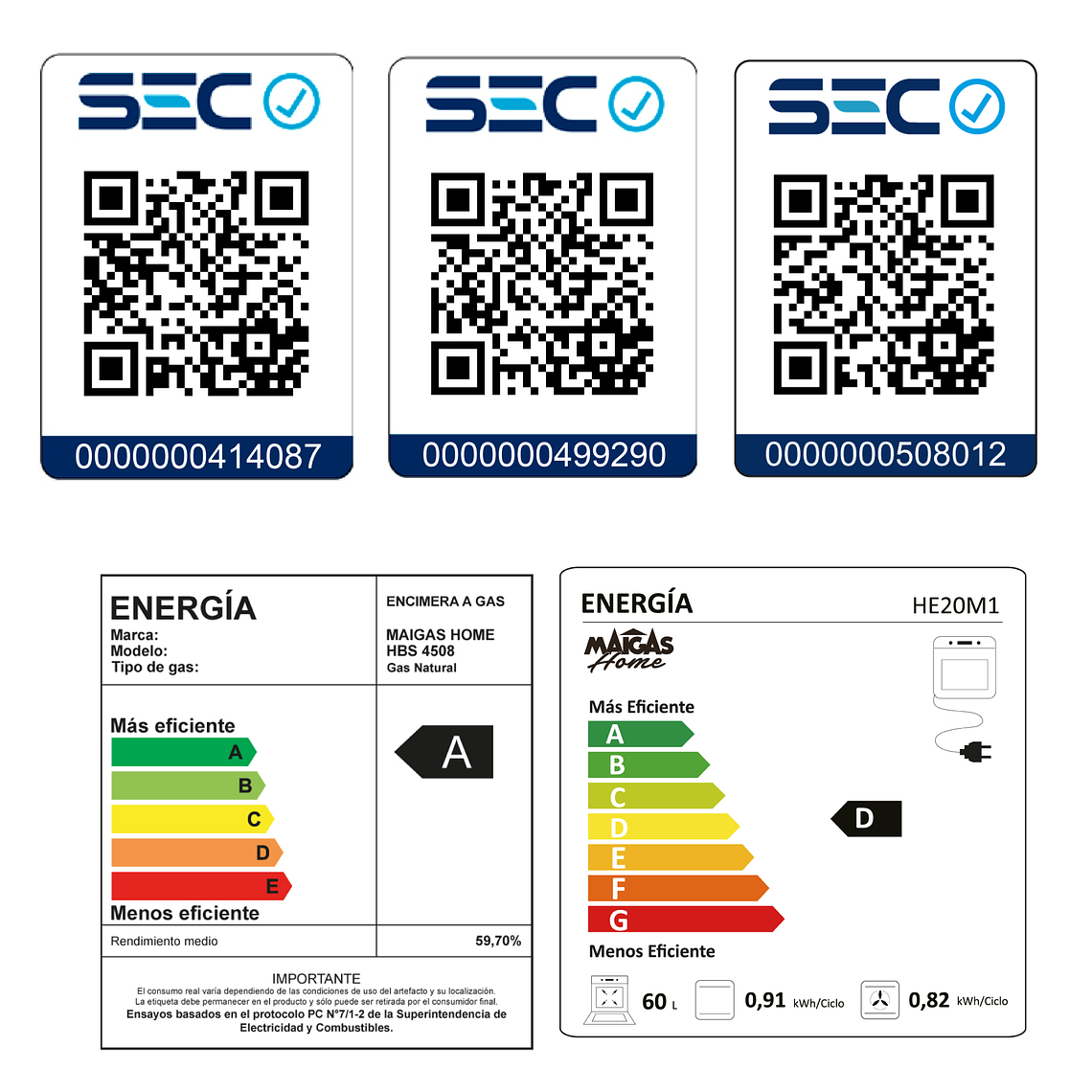 Kit Horno 60 litros con spiedo + Encimera vitrocerámica 4 quemadores + Campana retráctil	 7