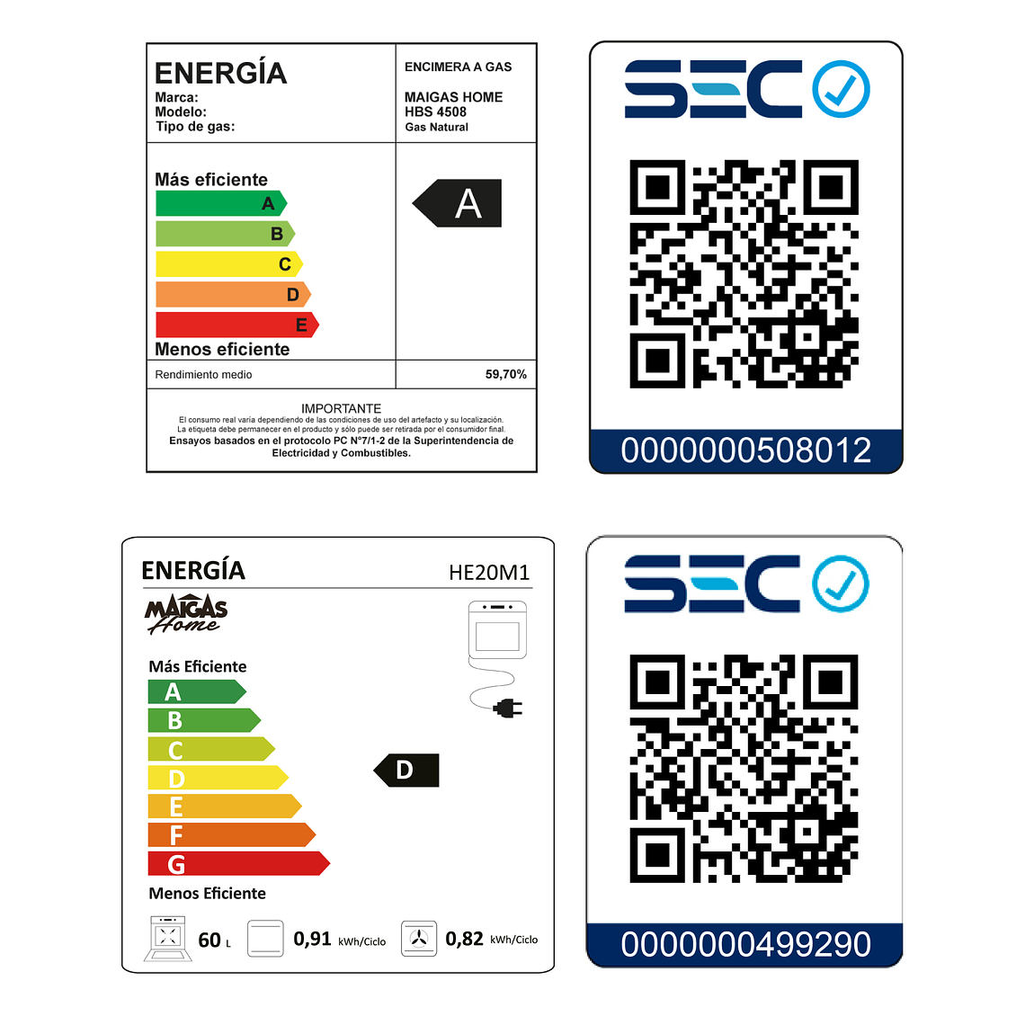Kit Horno 60 litros con spiedo + Encimera a gas 4 quemadores	 6