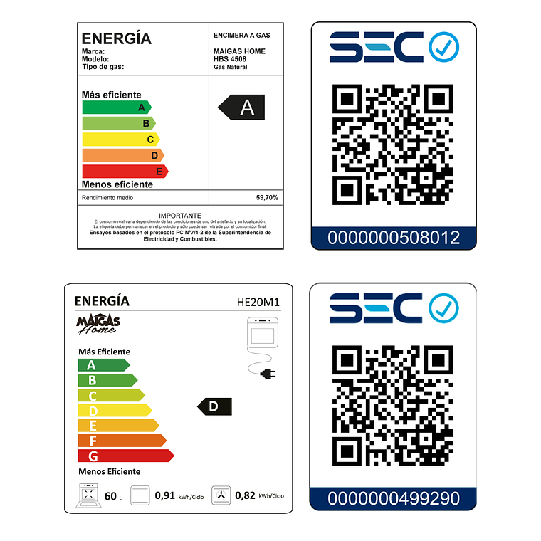 Kit Horno 60 litros con spiedo + Encimera a gas 4 quemadores	 6
