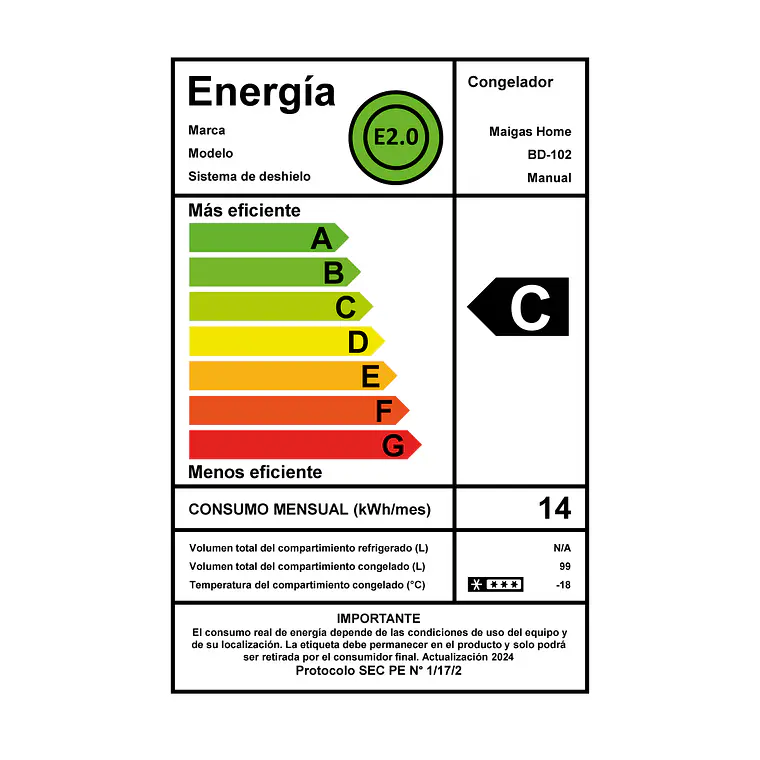 CONGELADOR DUAL 99 L 8