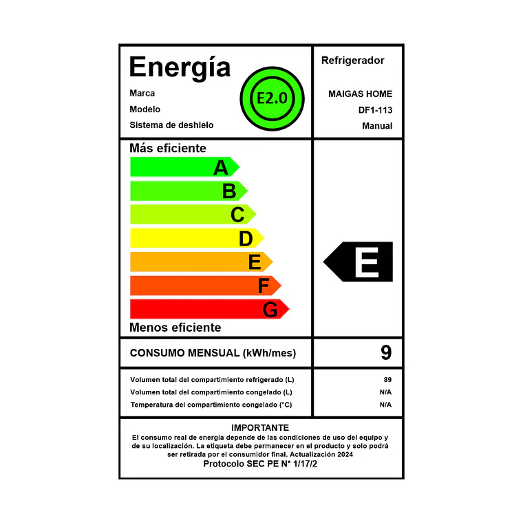 Frigobar 90 lts Inox 5
