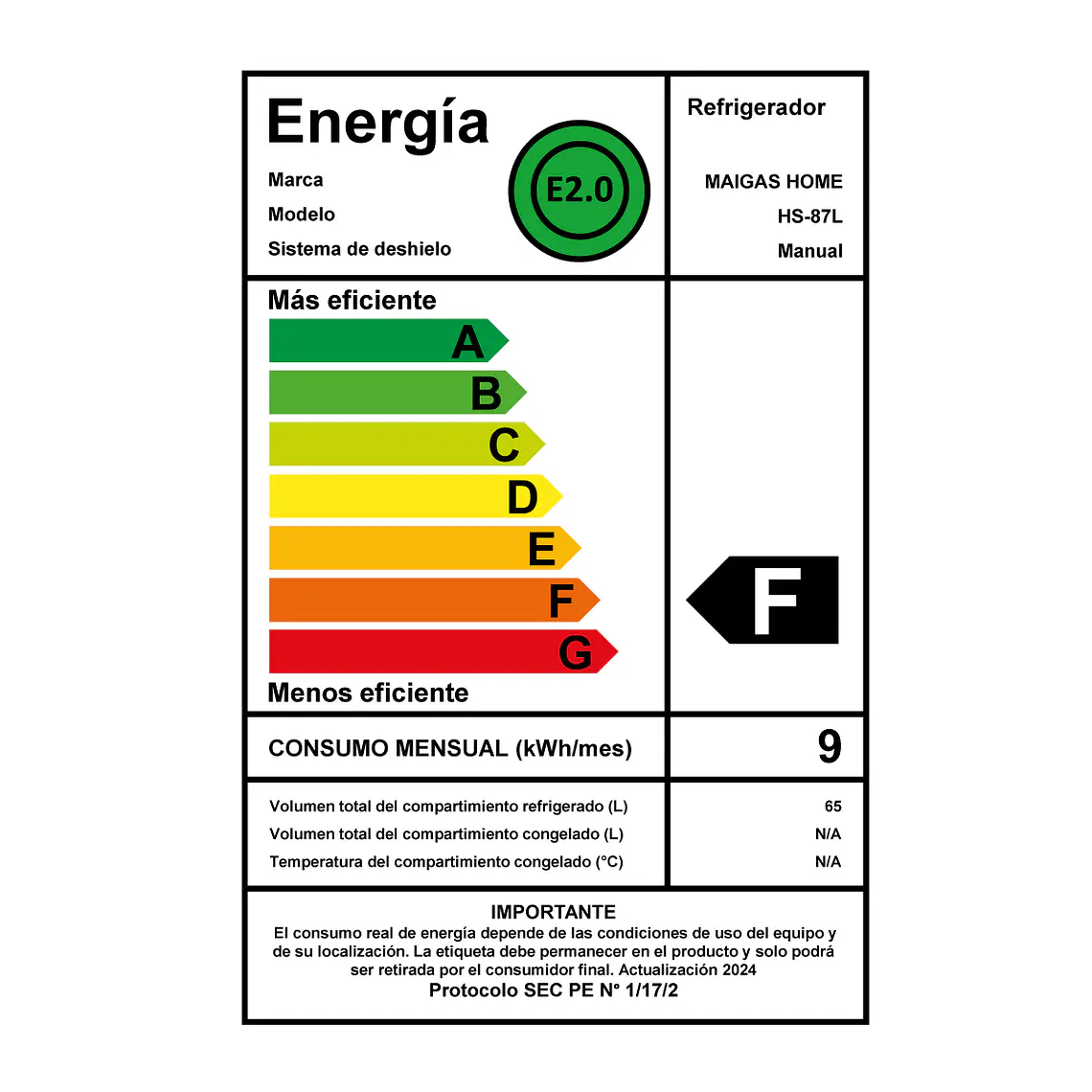 Frigobar 67 lts Inox 4
