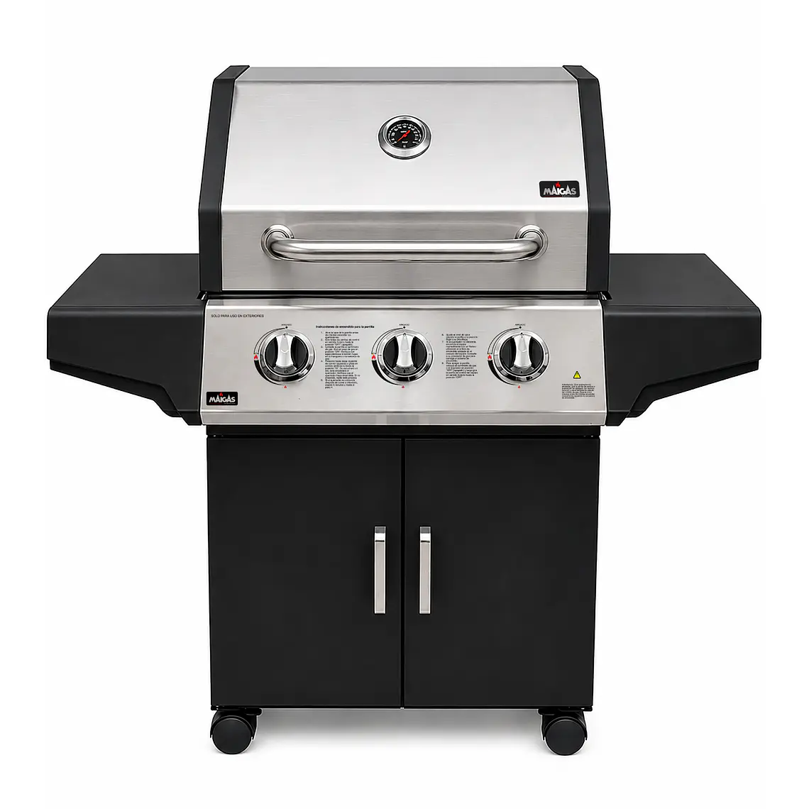 Parrilla a gas 3 quemadores 1