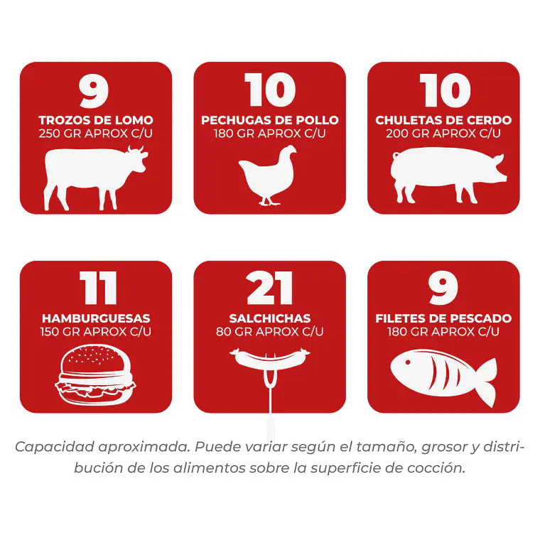 Parrilla a gas 3 quemadores 6