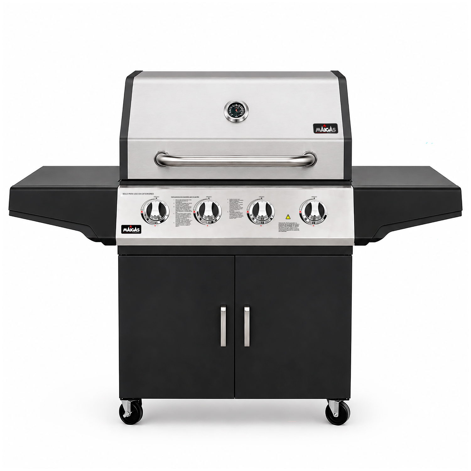 Parrilla a gas 4 quemadores - Retaildigital.cl