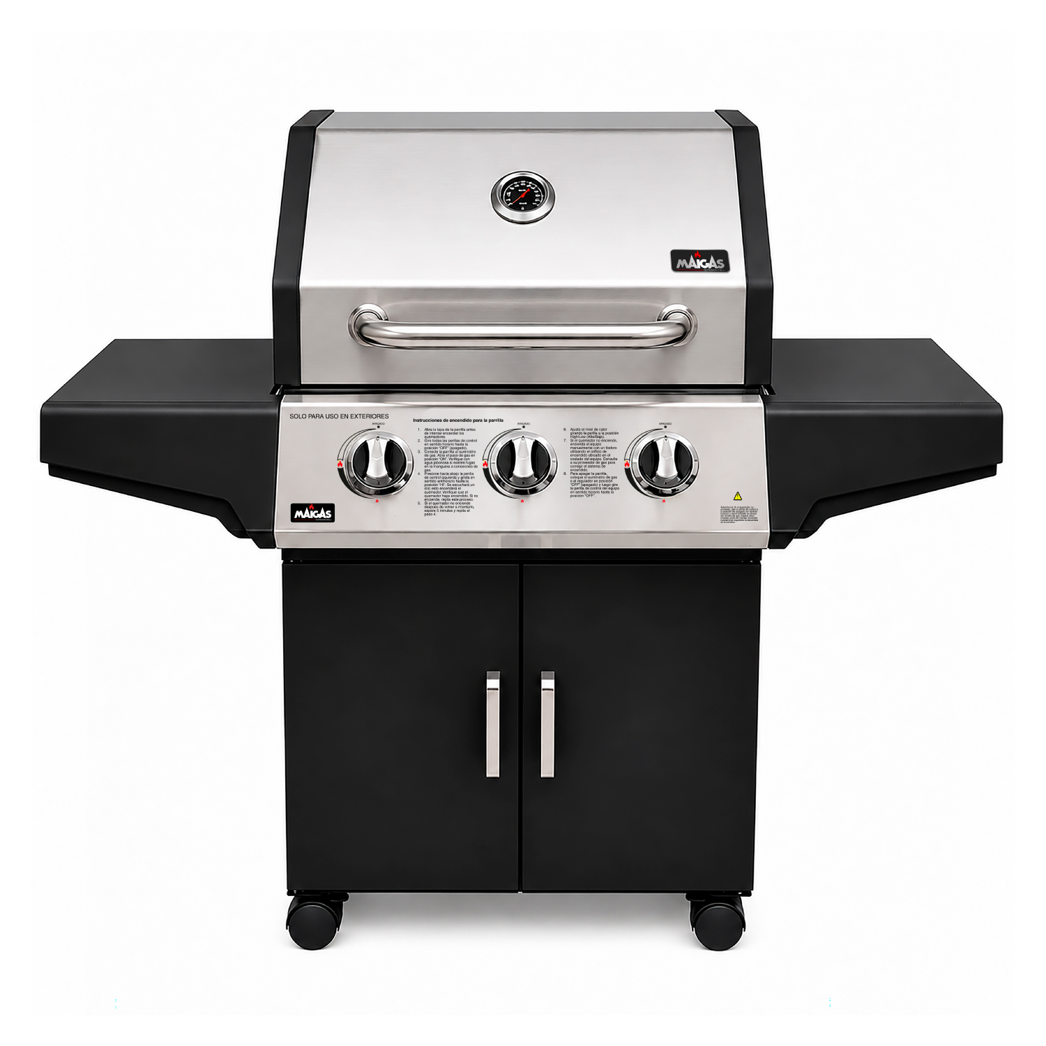 Parrilla a gas 3 quemadores - Retaildigital.cl